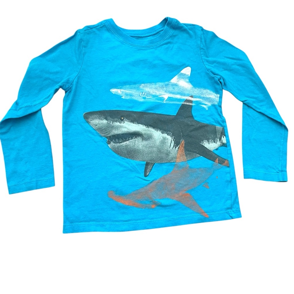 Carter's Blue Long Sleeve Shark Tee
